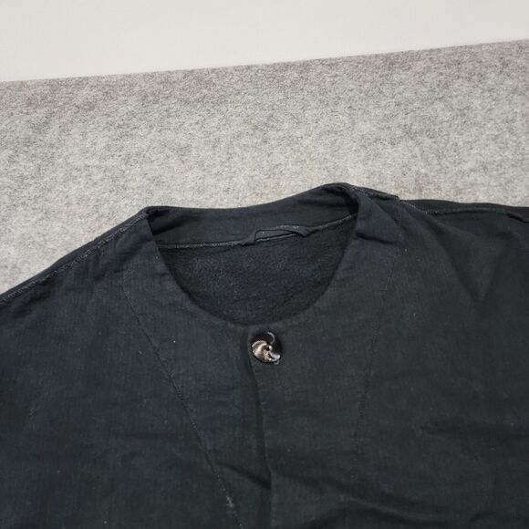 VTG Blue Fish Womens OS One Size Hand Painted Organic Cotton Button Shirt Jacket - Picture 5 of 16